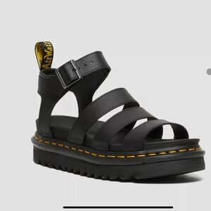 Dr. Martens BLAIRE HYDRO LEATHER STRAP SANDALS 10 US Womens